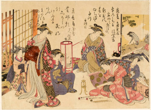 Courtesans Komurasaki and Hanamurasaki of the Kado Tamaya Brothel