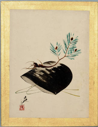 Bag and Pine Branch