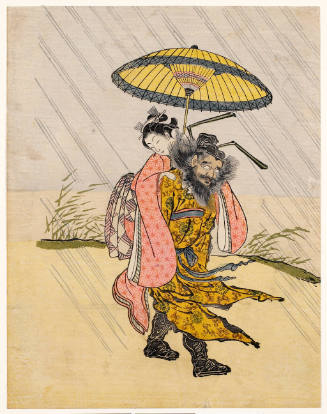 Shöki Carrying a Young Girl