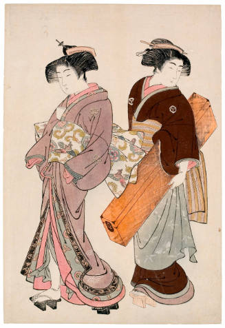 A Geisha and Her Servant