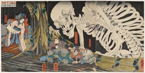 Takiyasha the Witch and the Skeleton Specter from  the Story of Utō Yasutaka