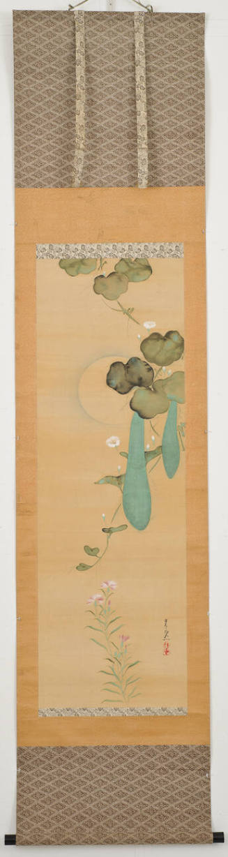 Morning Glories and Gourds (right scroll)