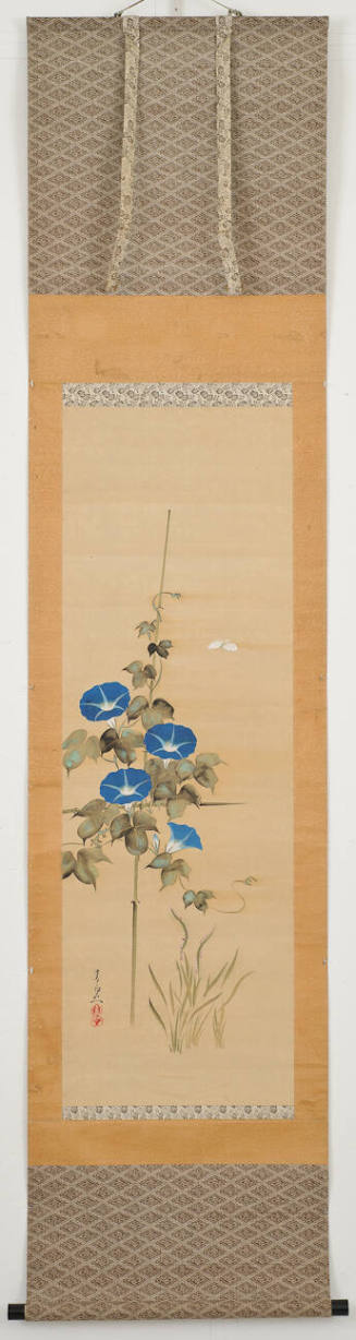 Morning Glories and Gourds (left scroll)