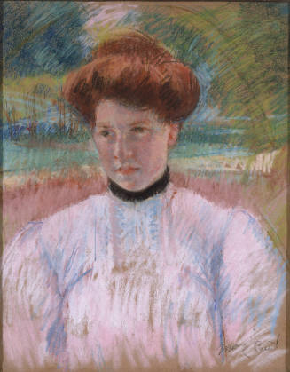 Jeune Fille au Corsage Rose Clair (Young Woman with Auburn Hair in a Pink Blouse)