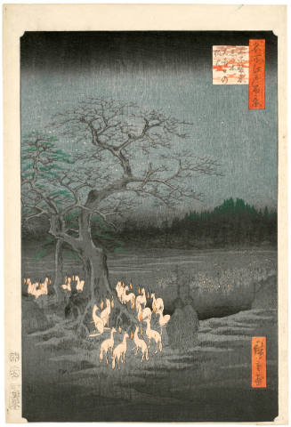 New Year’s Eve Foxfires at the Changing Tree, Ōji