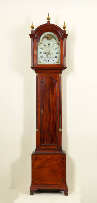 Tall clock with moon phase attachment