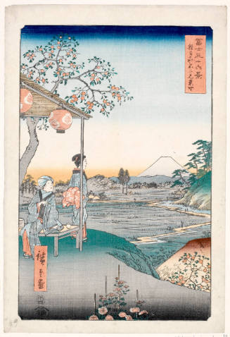The Teahouse with the View of Mt. Fuji at Zöshigaya