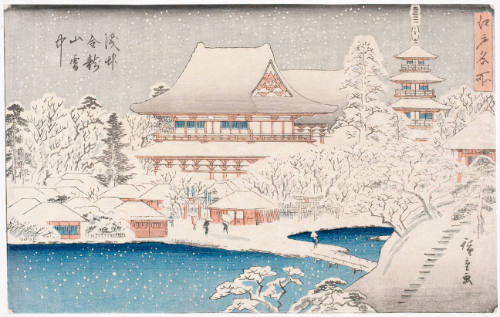 Kinryüzan Temple in Snow, Asakusa