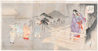 View of Imperial Visit of Mikado Ingyō to Princess Sotoshi