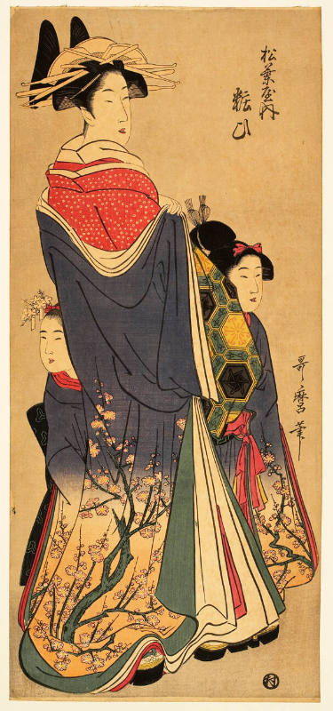 Modern Reproduction of: The Courtesan Yoso'oi of the Matsubaya Brothel