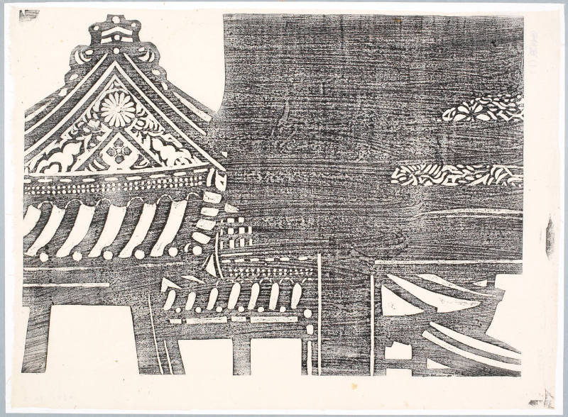 Nijo Castle Gate (Stage 4 of 12: Keyblock Print)