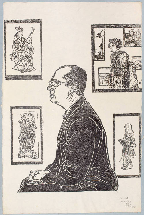 Portrait of James A. Michener (proof)