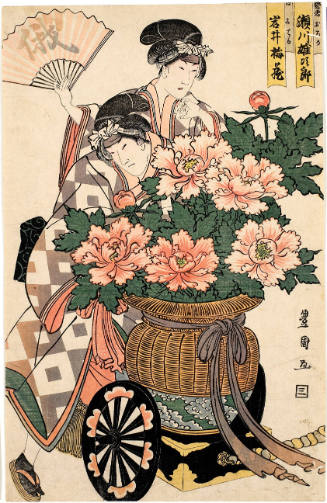 Segawa Yüjirö II as Geisha Ochika and Iwai Umezö I as Geisha Oteru