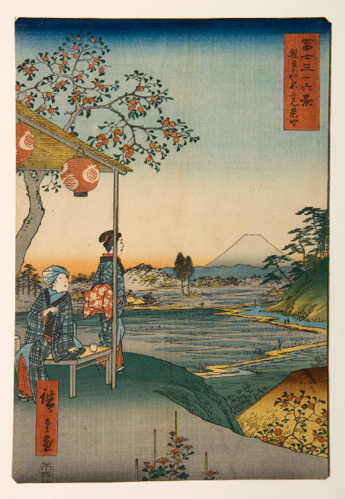 The Teahouse with the View of Mt. Fuji at Zöshigaya