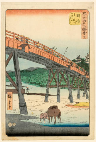 Yanagi Bridge on the Yanagi River near Okazaki