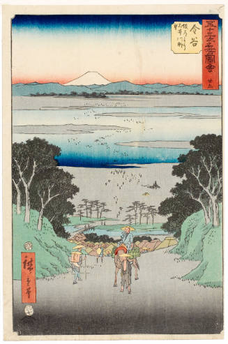 View of the Ōi River from the Slope near Kanaya