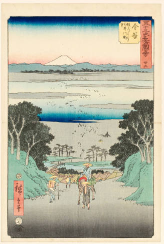 View of the Ōi River from the Slope near Kanaya