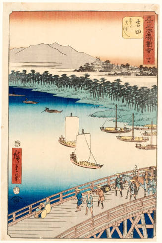 The Great Bridge on the Toyo River near Yoshida