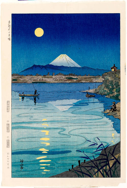 Moonlight on the Tama River