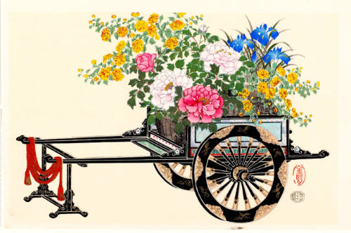 Flower Cart in Spring