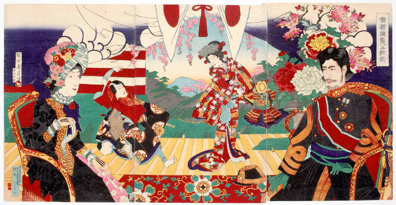 Emperor and Empress at Kabuki