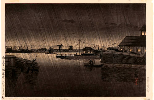 Rainy Evening at the Port of Yokohama