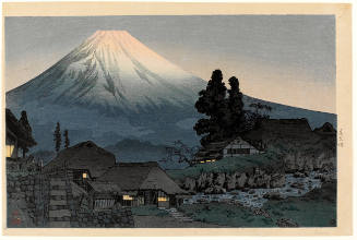 Evening Scene of Mount Fuji from Mizukubo