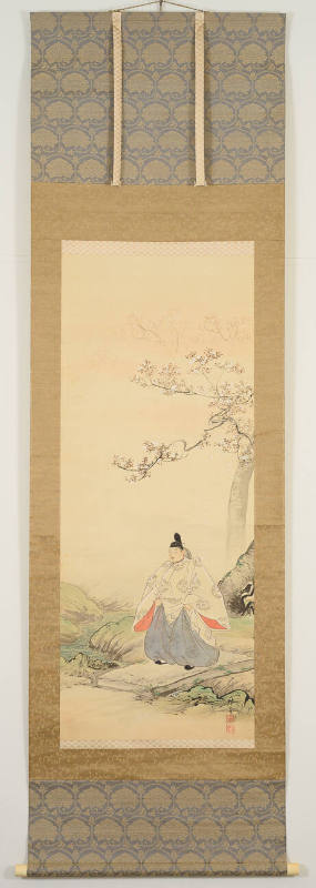 Heian Courtier under Cherry Blossoms