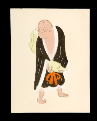 The Heian-period Priest Zōga Carrying a Trout