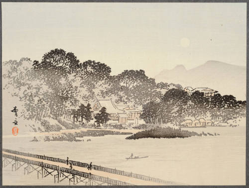 Kangetsu Bridge Under Autumn Moon