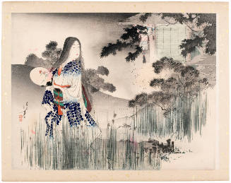 Lady in Wisteria Kimono