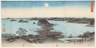 Evening View of Eight Famous Sites at Kanazawa in Musashi Province (Moon)