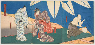 Kataoka Ichizō as Bantō no Denpachi and Others in the Kabuki Play 'Natsu matsuri naniwa kagami'