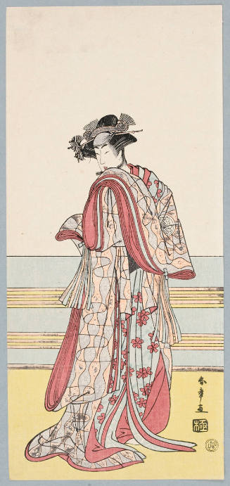 Modern Reproduction of: Kabuki Actor Segawa Kikunojō III in an Unidentified Role