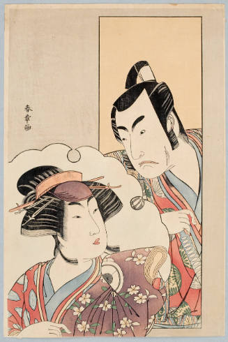 Modern Reproduction of: Kabuki Actor Iwai Hanshirō IV and Another Unidentified Actor
