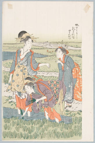 Modern Reproduction of: Planting Rice in Sumiyoshi