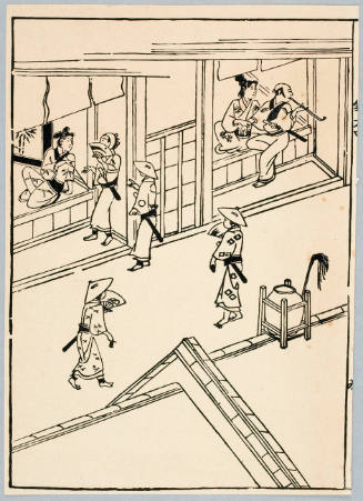 Modern Reproduction of: Yoshiwara Scene