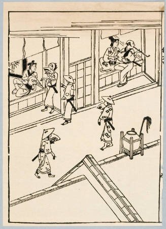 Modern Reproduction of: Yoshiwara Scene
