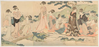 Modern Reproduction of: Women's Picnic beside a Stream