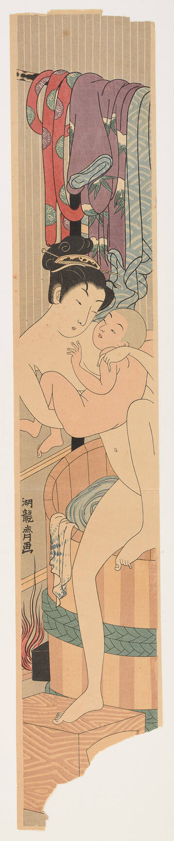 Modern Reproduction of: Mother and Child Taking Bath