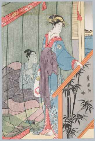 Modern Reproduction of: Couple at Nakasu in Summer