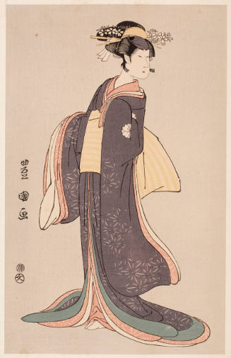 Modern Reproduction of: Onnagata Kabuki Actor