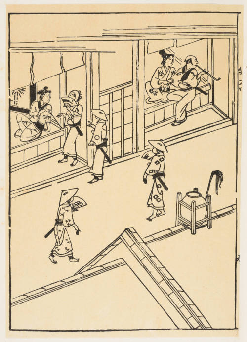 Modern Reproduction of: Yoshiwara Scene 