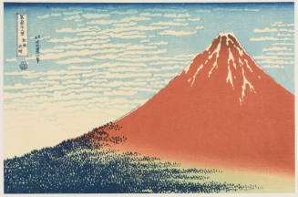 Modern Reproduction of: Mount Fuji in Clear Weather, or Red Fuji  - Originally from the series Thirty-six Views of Mount Fuji 