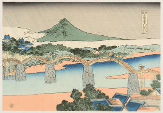 Modern Reproduction of: The Kintai Bridge in Suô Province - Originally from the series Remarkable Views of Bridges in Various Provinces