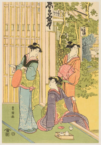 Modern Reproduction of: Women at a Teahouse