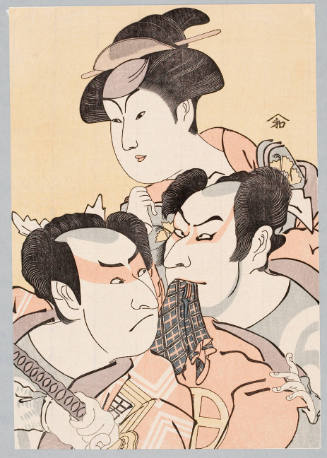 Modern Reproduction of: The Kabuki Actors Ötani Hiroji, Iwai Hanshirö, and Ichikawa Omezö