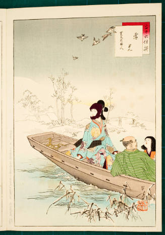 Snow Viewing: Woman of the Kanbun Era [1661-73]
