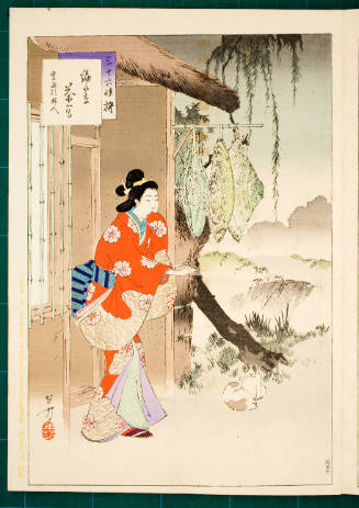 Teahouse with Rainhats: Woman of the Kan'ei Era [1624-44]