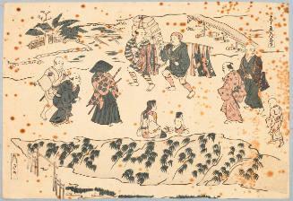 Modern Reproduction of: Yoshiwara and Ömonzaka